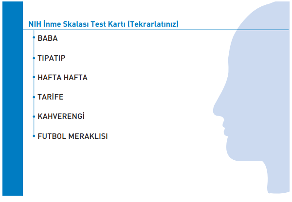 NIHS Skoru Test Kartları2